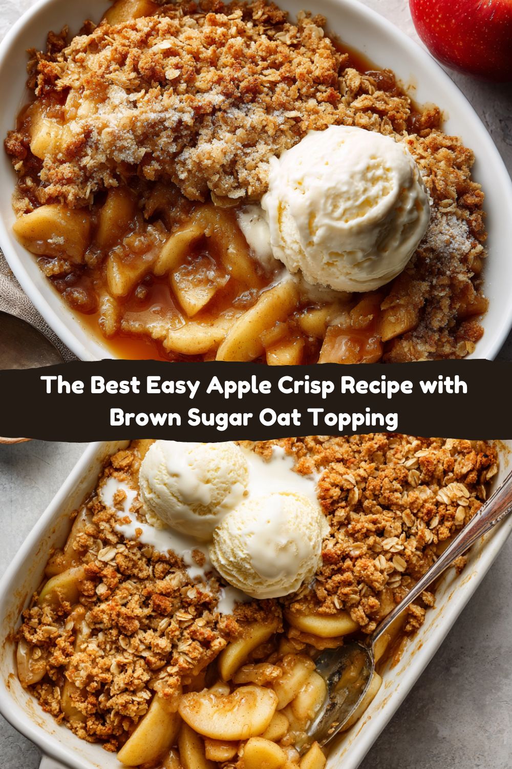 Apple Crisp with Brown Sugar Oat Topping