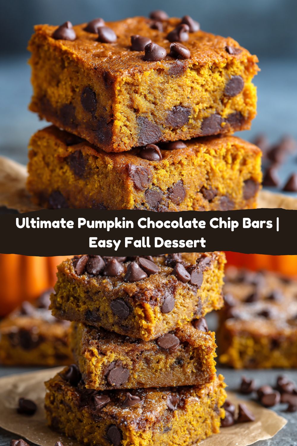 Pumpkin Chocolate Chip Bars