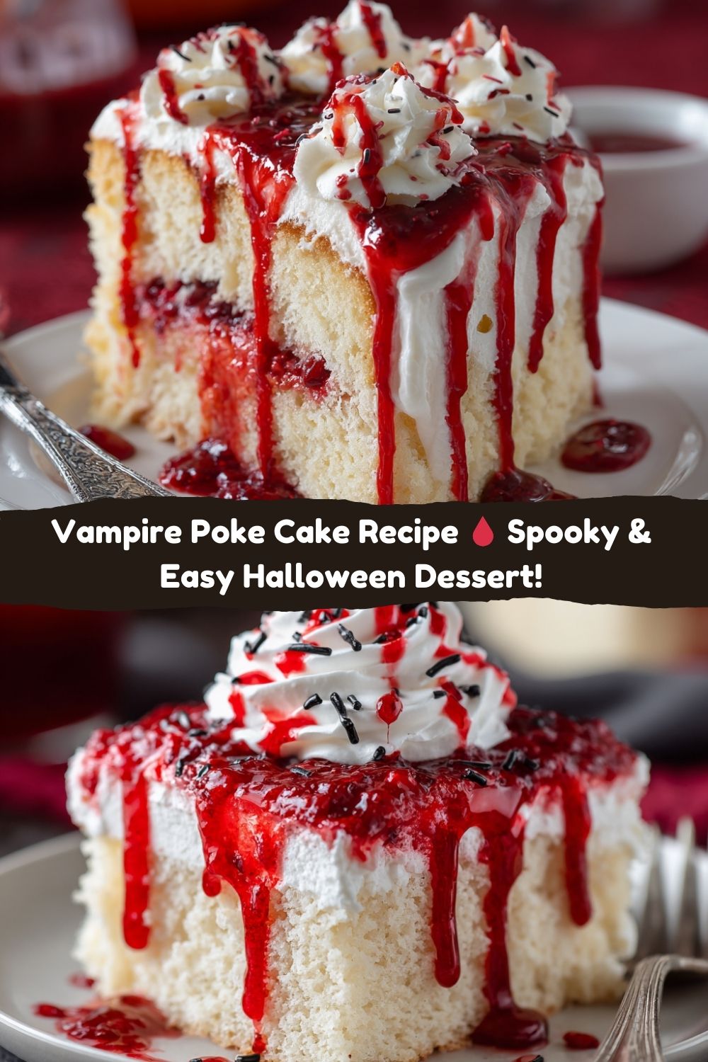 Vampire Poke Cake