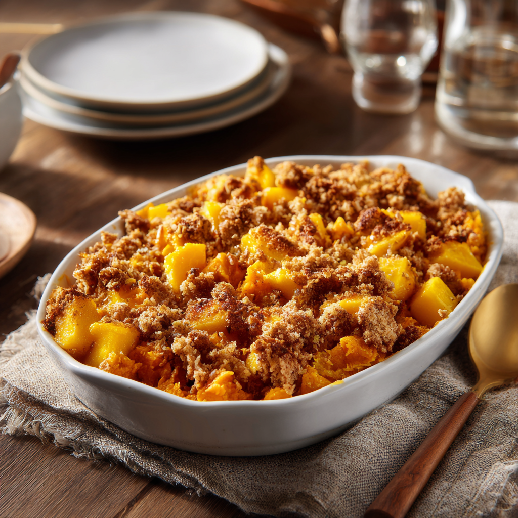 Spiced Mango & Sweet Potato Casserole