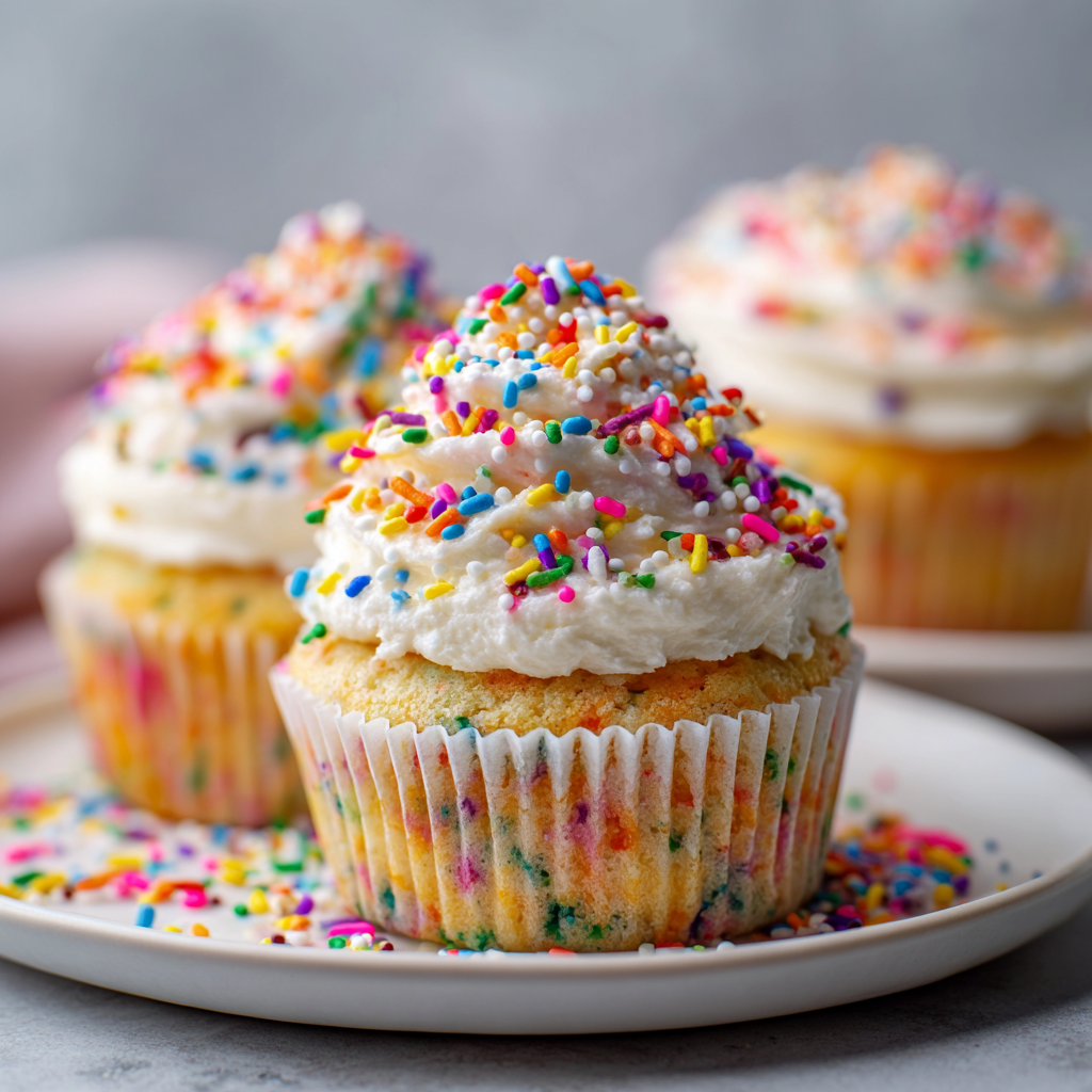 Funfetti Protein Cupcakes