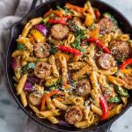 One-Pan Pasta with Veggies & Chicken Sausage
