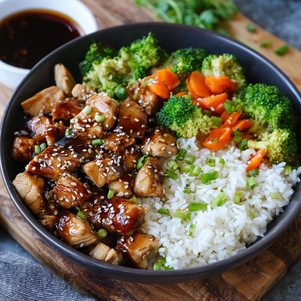 Teriyaki Chicken & Veggie Rice Bowls