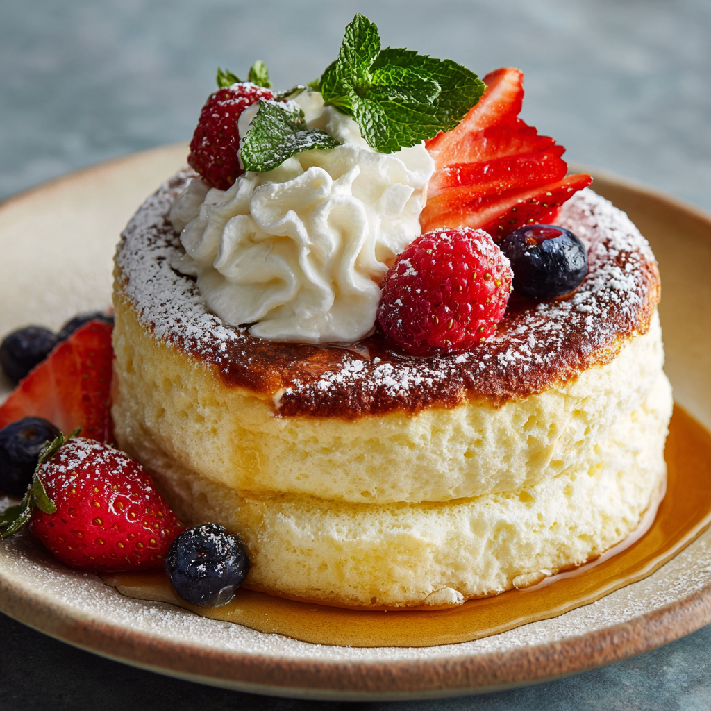 Jiggly Japanese Soufflé Pancakes