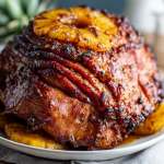 Brown Sugar Pineapple Glazed Ham (Slow Cooker Favorite)