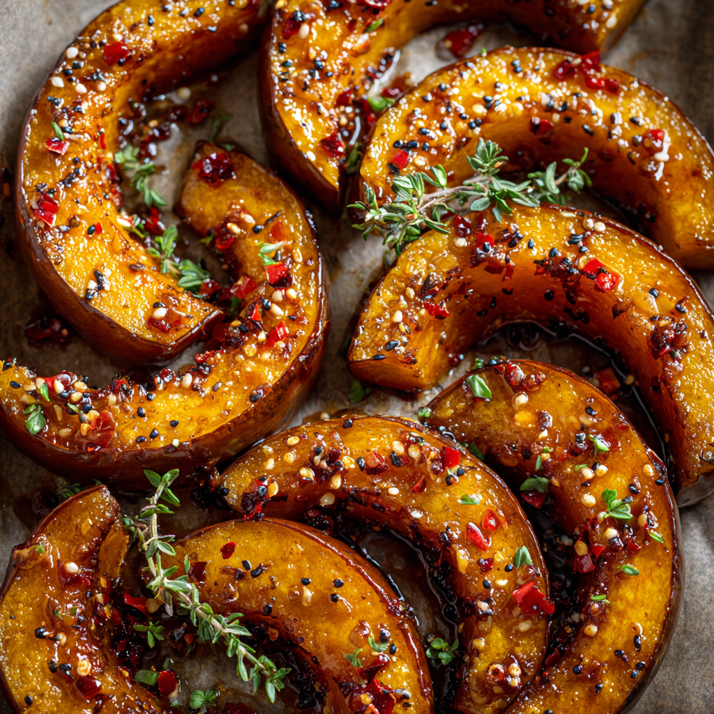 Maple-Butter Acorn Squash Wedges