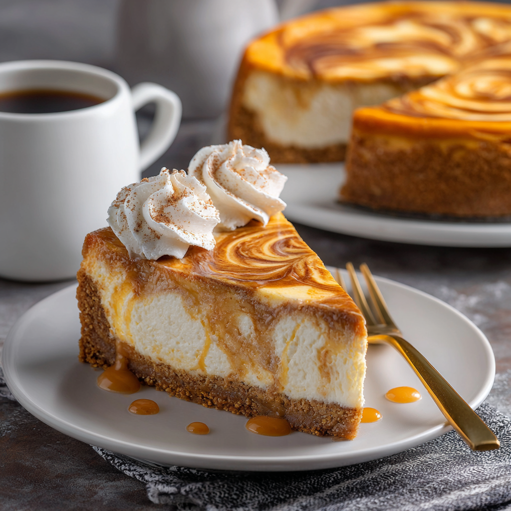Pumpkin Swirl Cheesecake