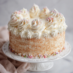 Classic Vanilla Cake with Whipped Vanilla Buttercream