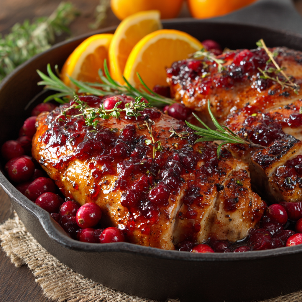 Cranberry Orange Glazed Turkey Breast