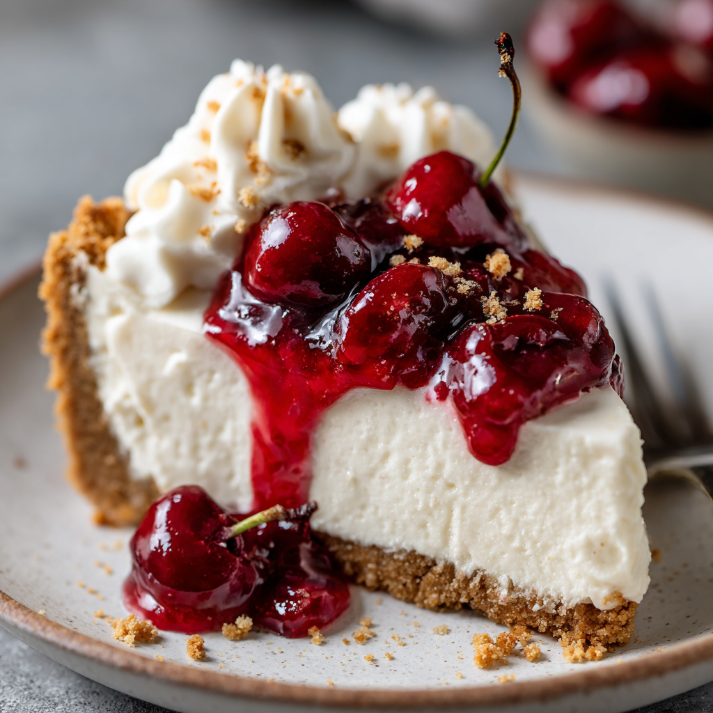 Best No-Bake Cherry Cheesecake
