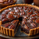 Chocolate Bourbon Pecan Tart