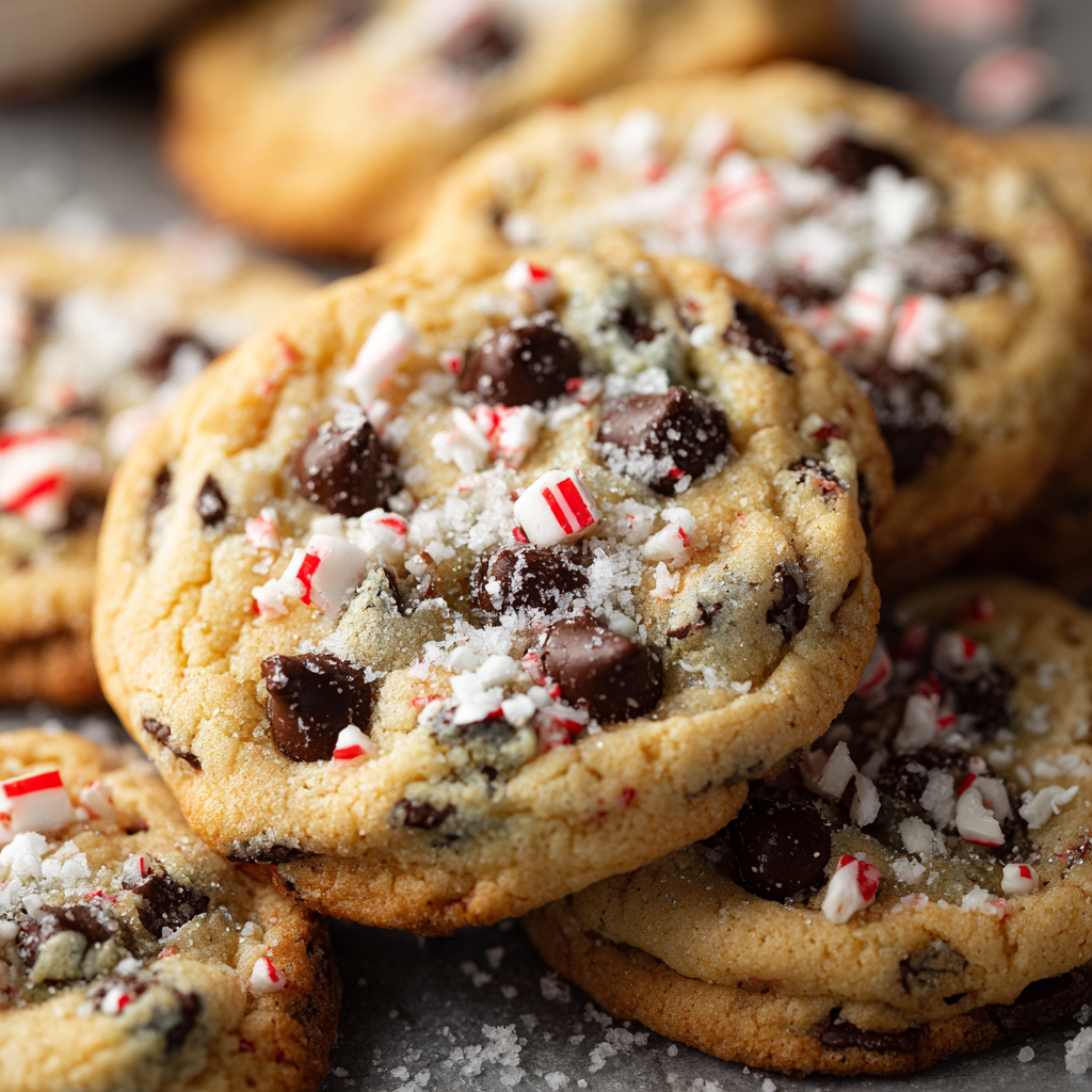Peppermint Chocolate Chip Cookies