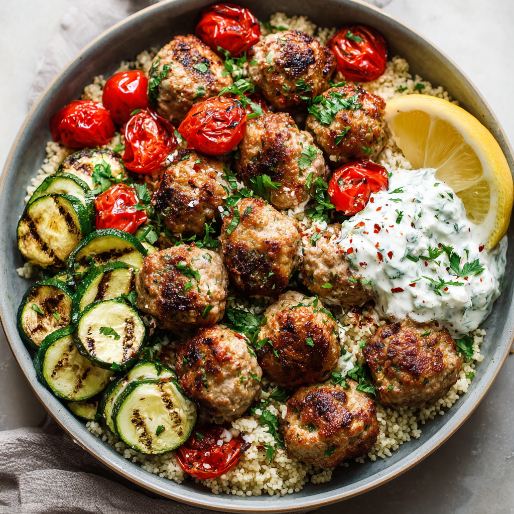 Mediterranean Turkey Meatballs