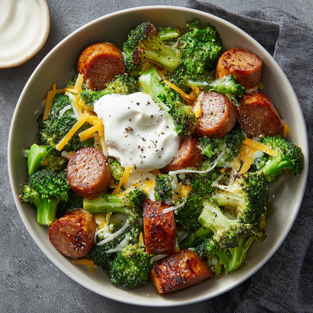 AF Sausages & Loaded Broccoli Bowl