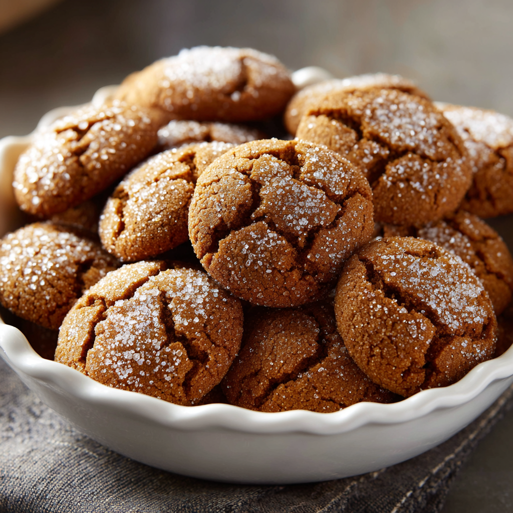 Mom’s Medium Soft Gingersnap Cookies