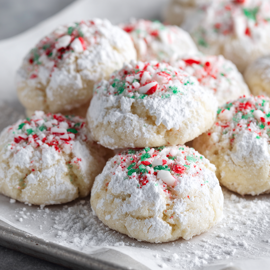 Peppermint Meltaway Cookies
