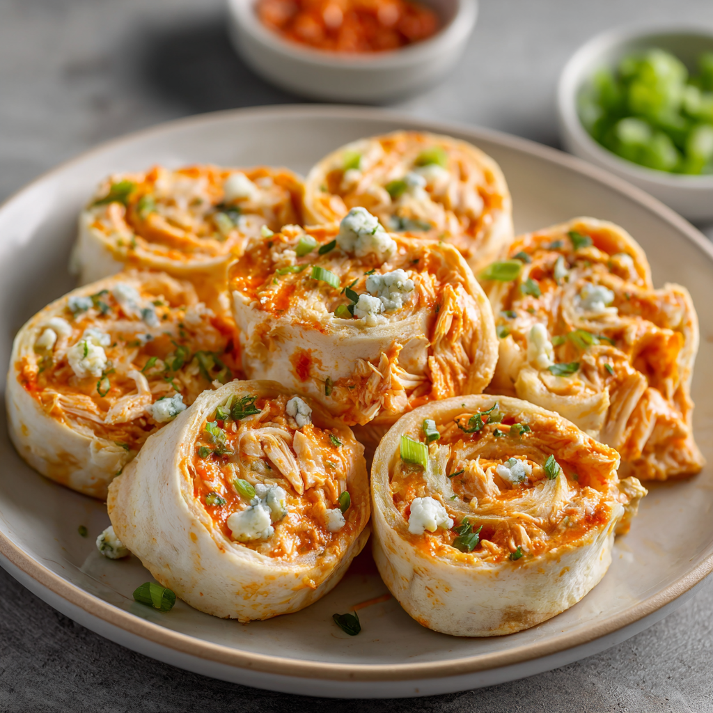 Buffalo Chicken Pinwheels
