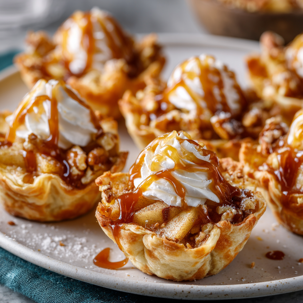 Mini Tortilla Apple Pie Cups