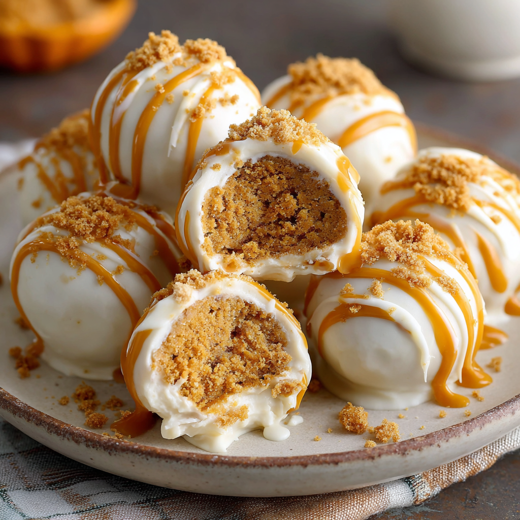 Pumpkin Cheesecake No-Bake Balls