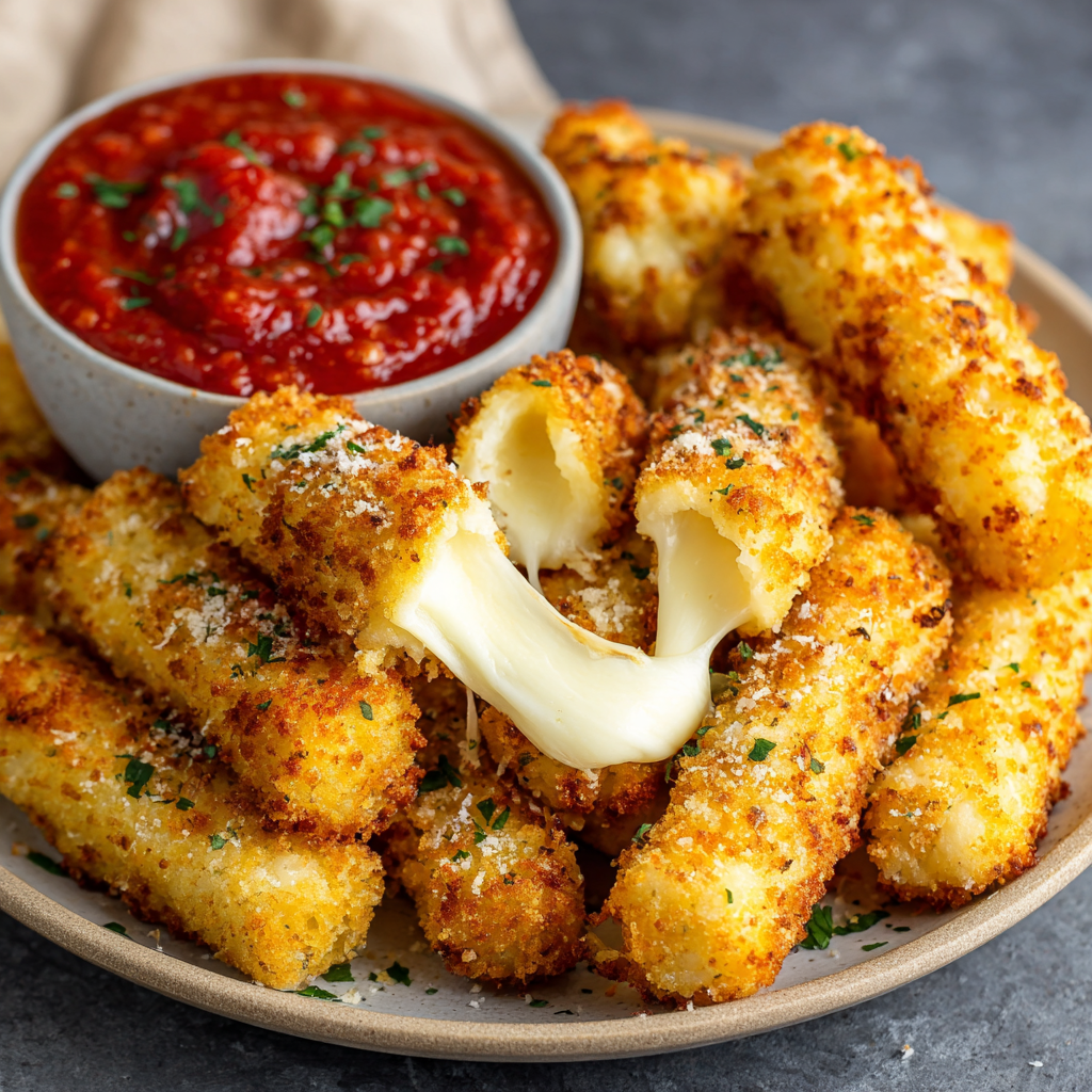 Homemade Mozzarella Sticks