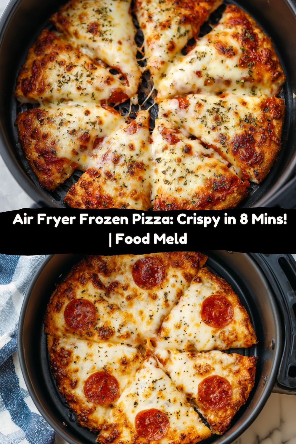 Air Fryer Frozen Pizza (Totino’s Style)