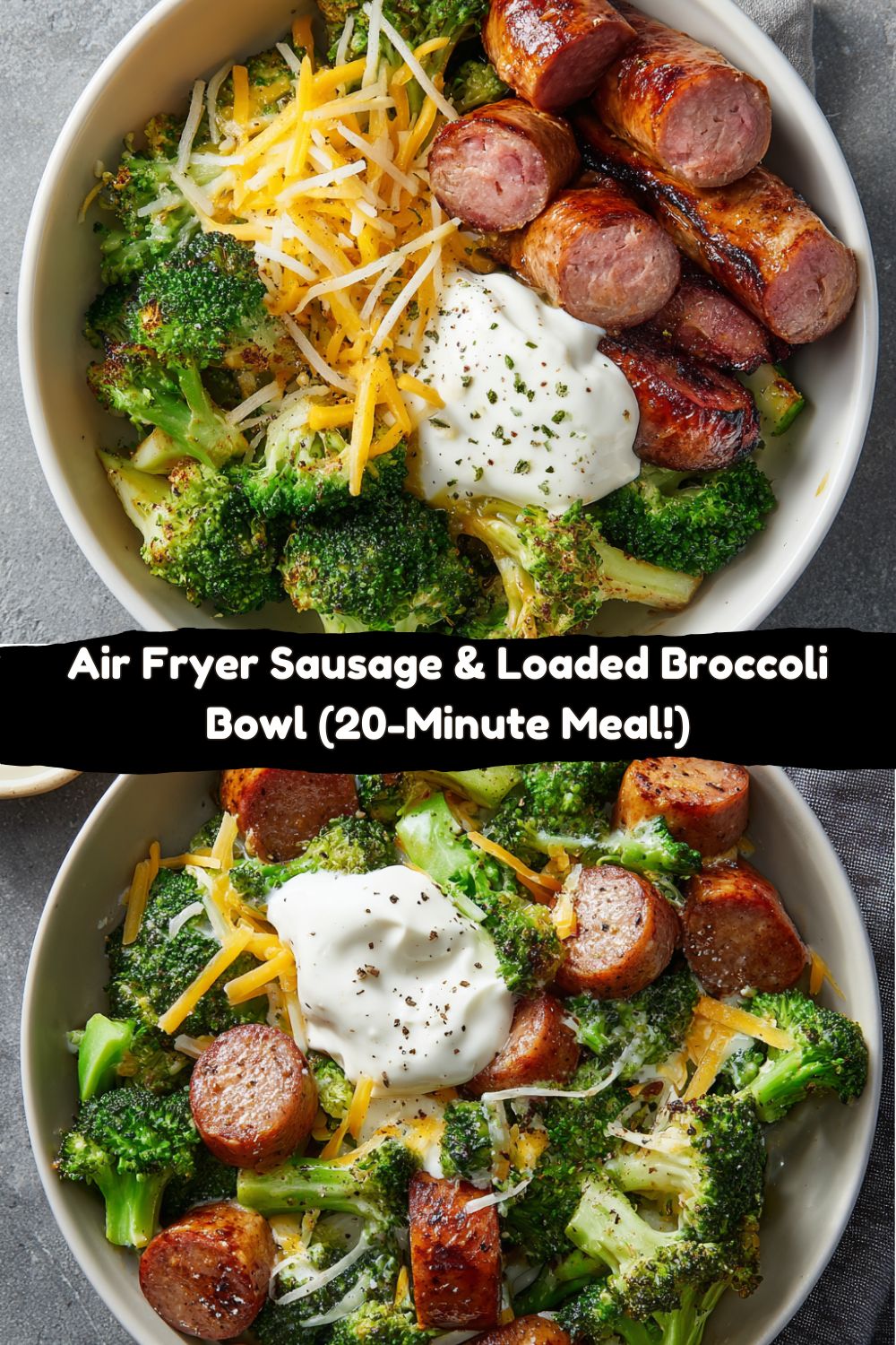 AF Sausages & Loaded Broccoli Bowl
