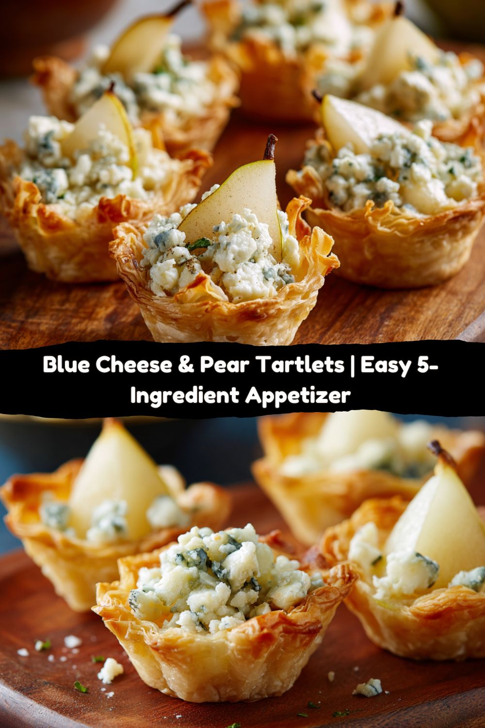 Blue Cheese and Pear Tartlets