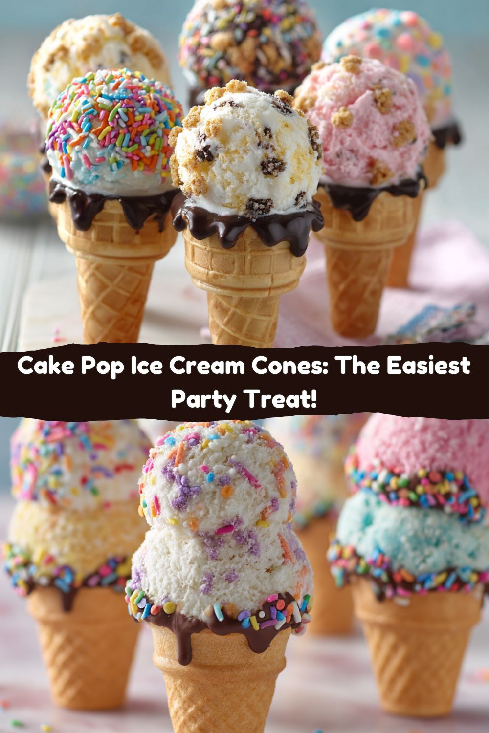 Cake Pop Ice Cream Cones