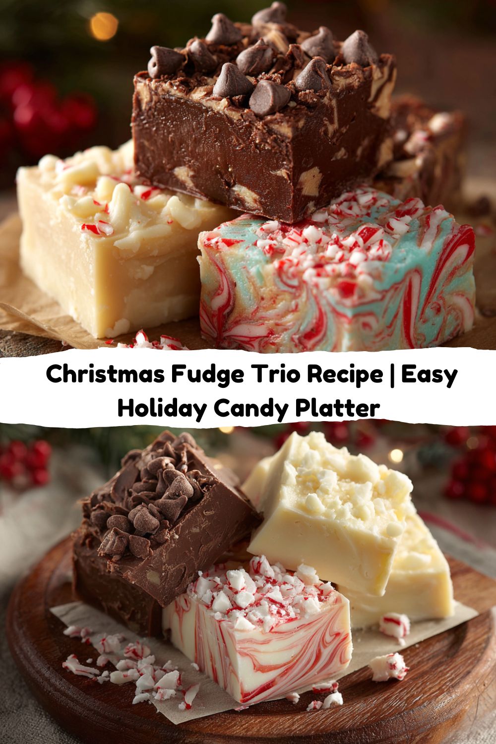 Christmas Fudge Trio