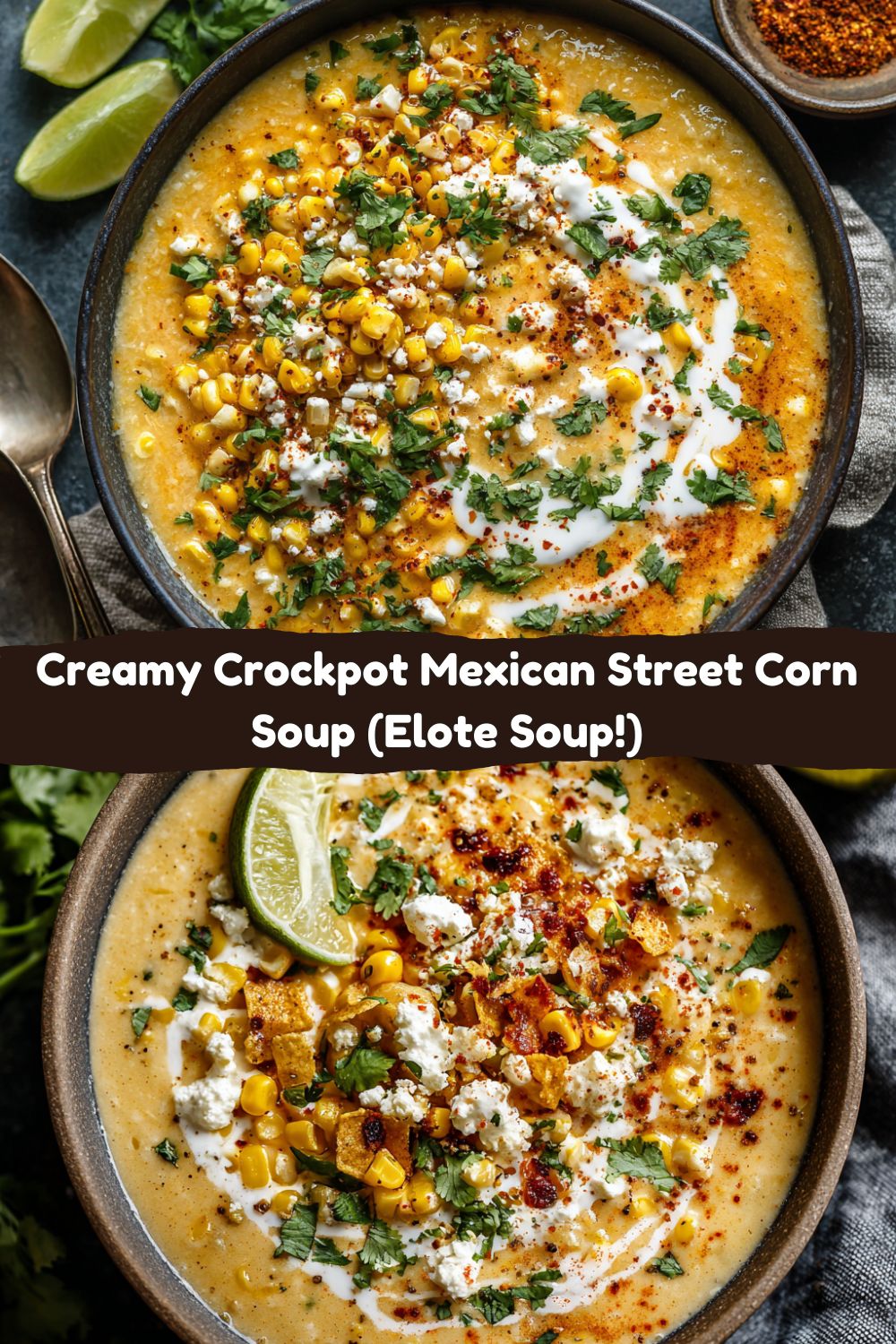 Mexican Street Corn Soup (Crockpot Recipe for Cozy Nights)