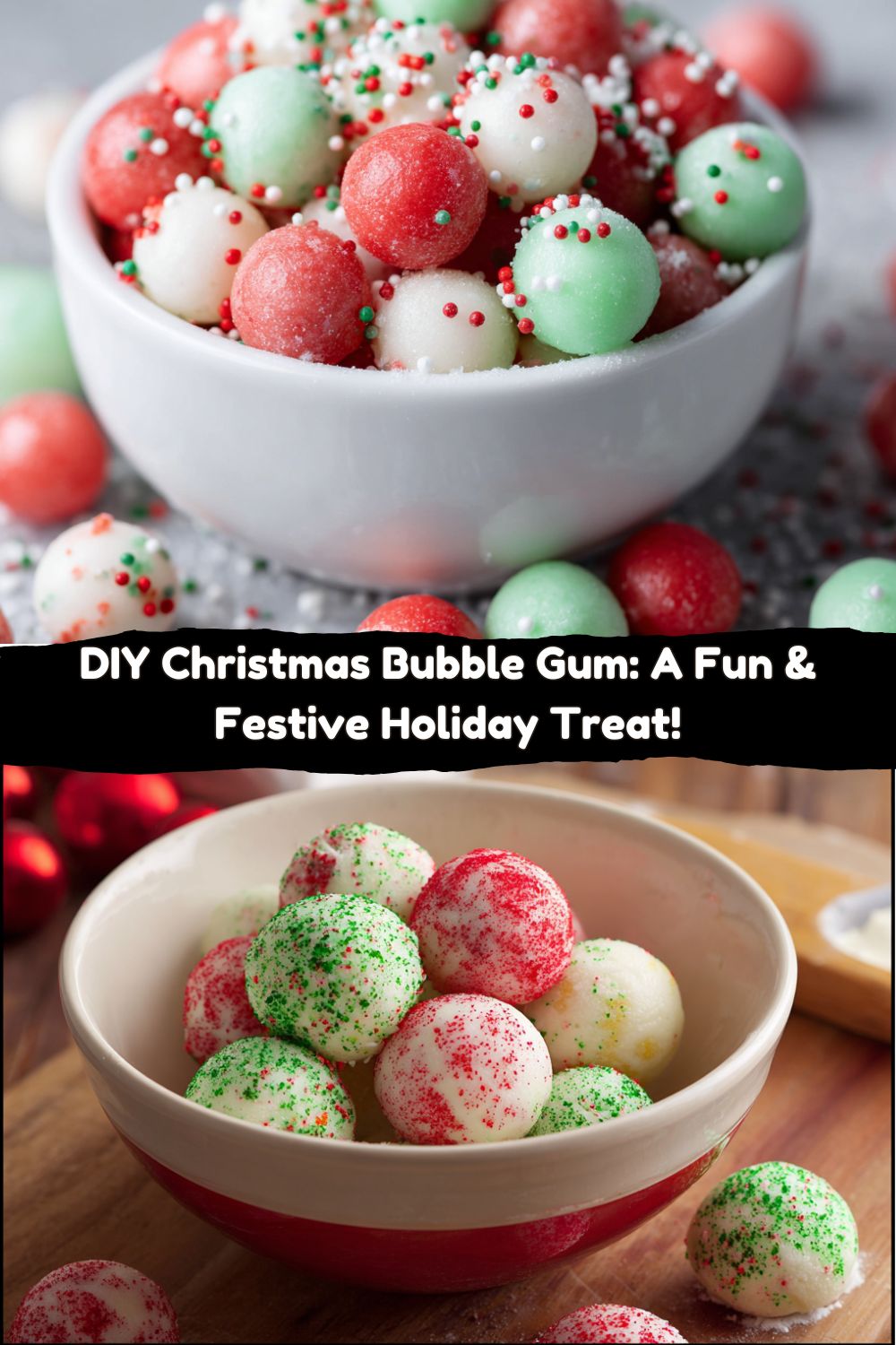 DIY Christmas Bubble Gum