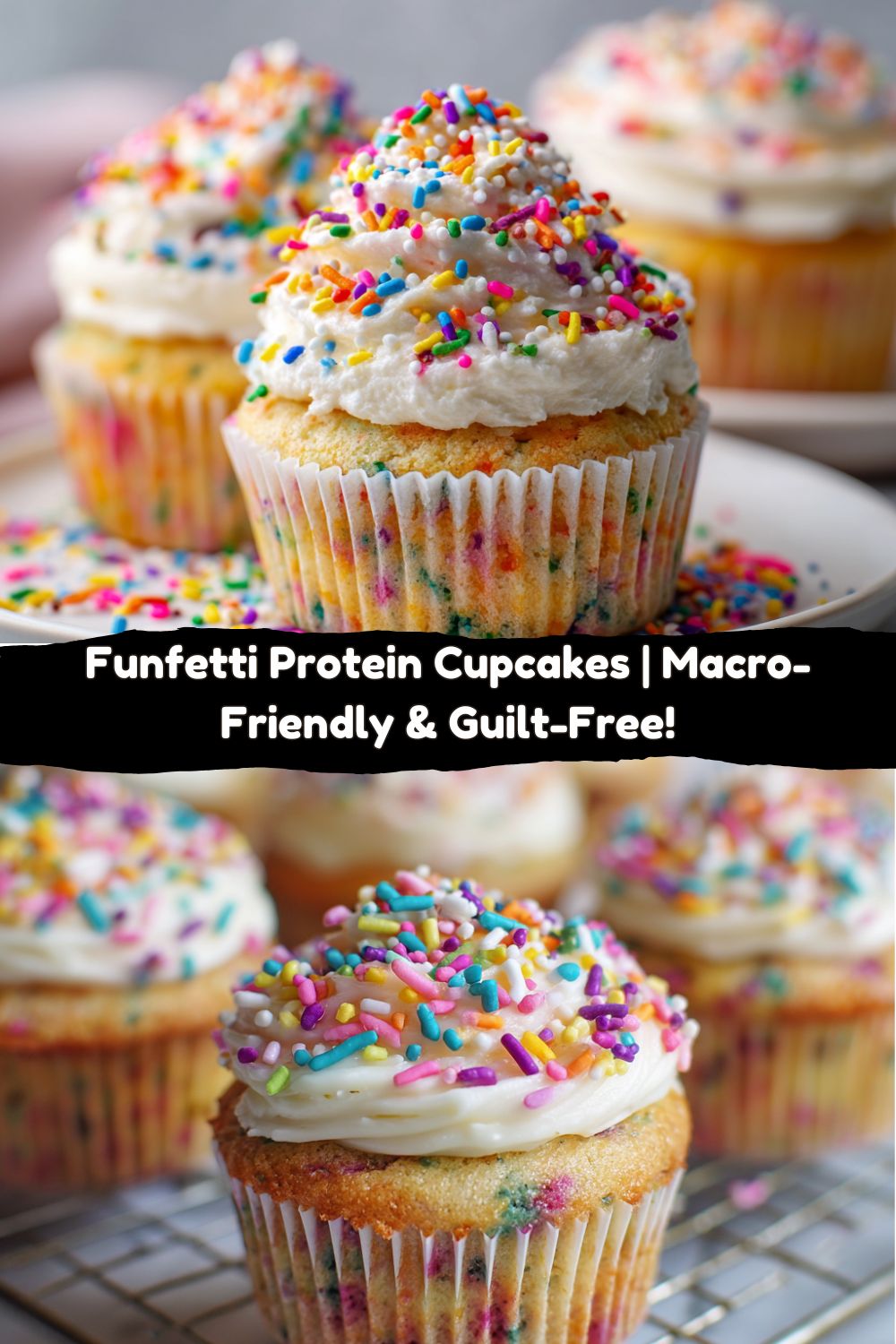 Funfetti Protein Cupcakes