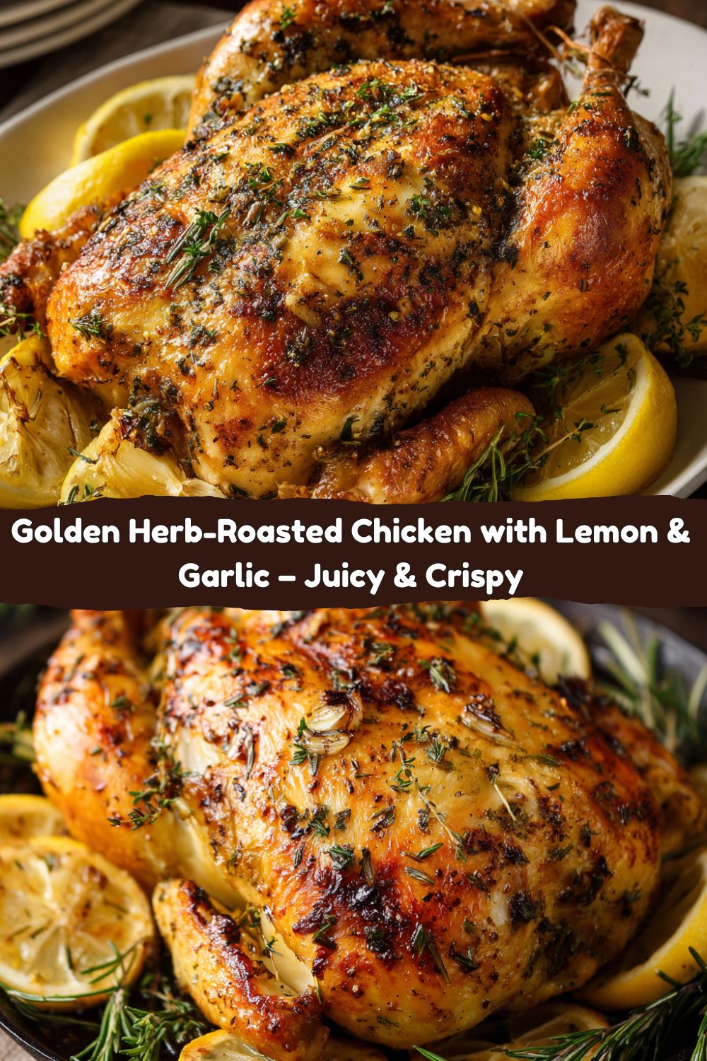 Herb-Roasted Chicken with Lemon & Garlic