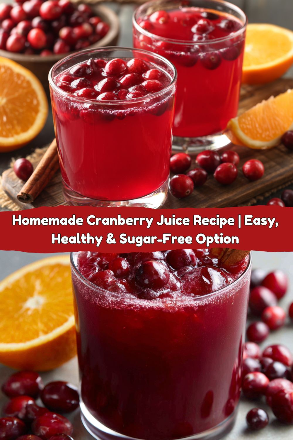 Homemade Cranberry Juice