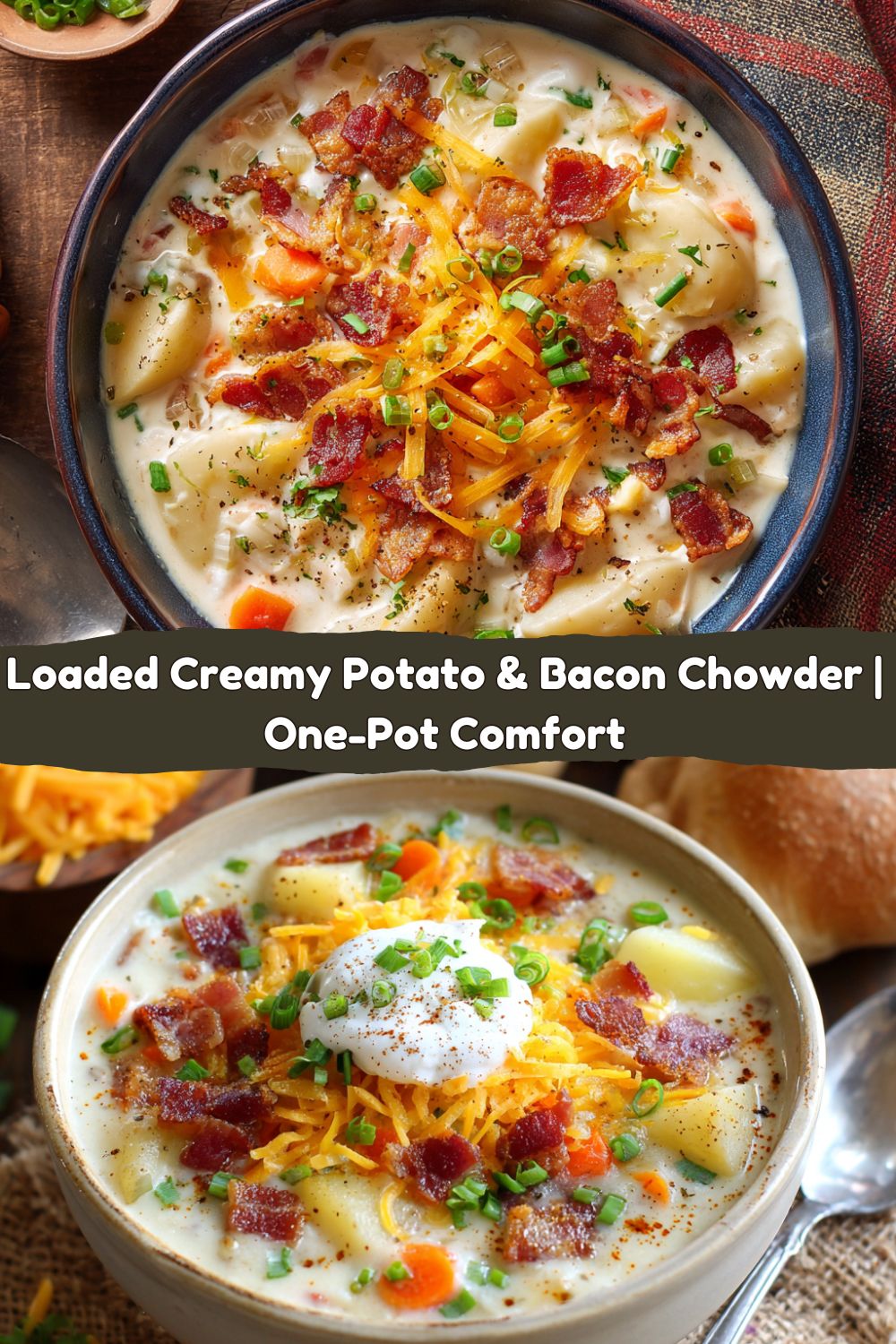Loaded Creamy Potato & Bacon Chowder
