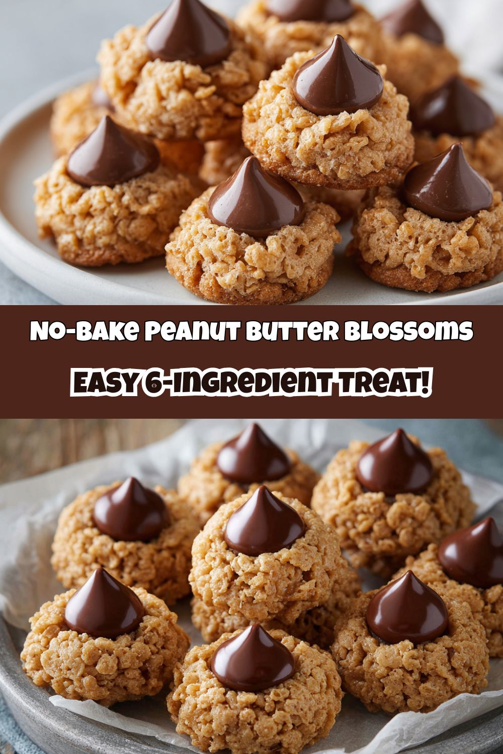 No-Bake Peanut Butter Blossoms