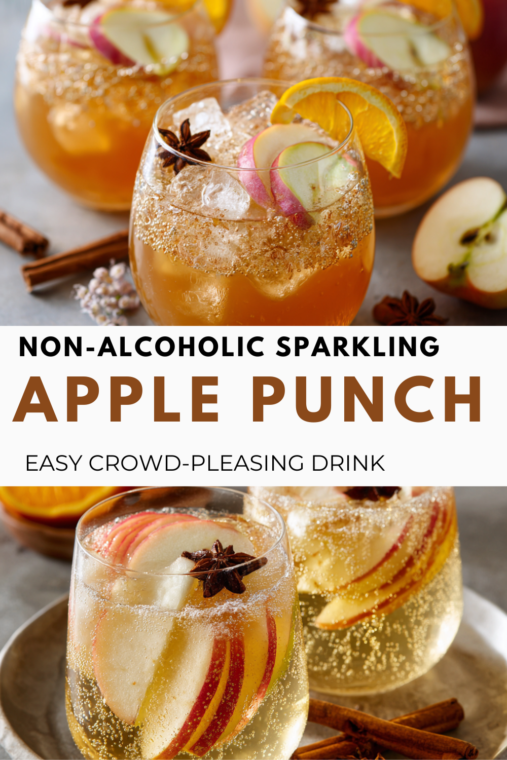 Non-Alcoholic Sparkling Apple Punch