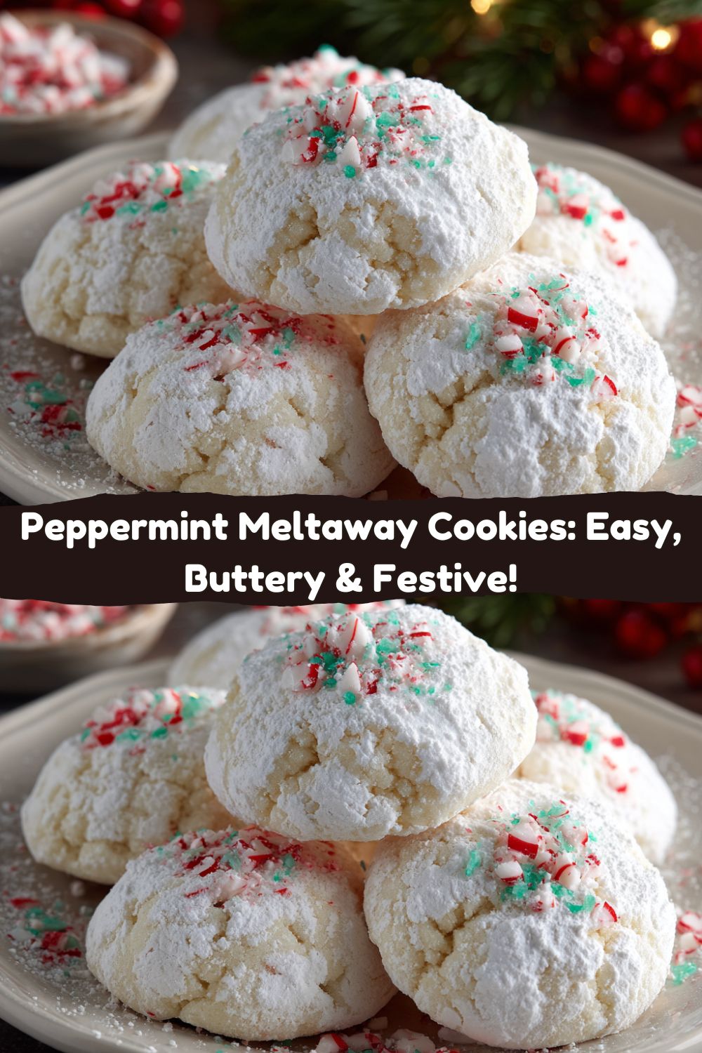 Peppermint Meltaway Cookies