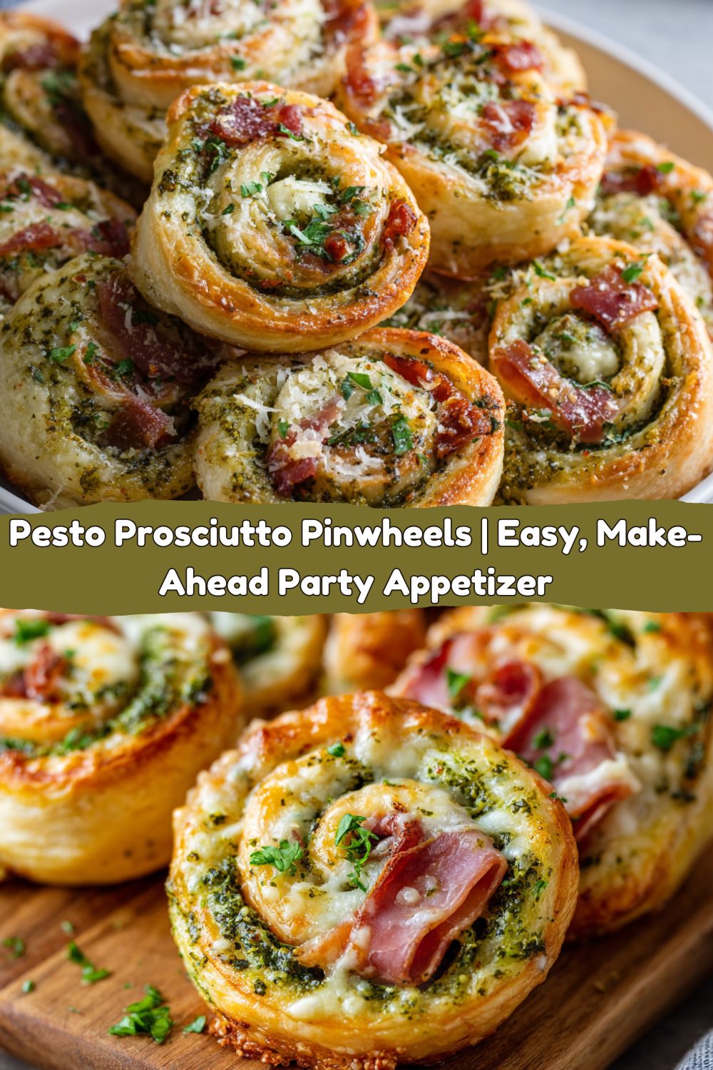 Pesto Prosciutto Pinwheels
