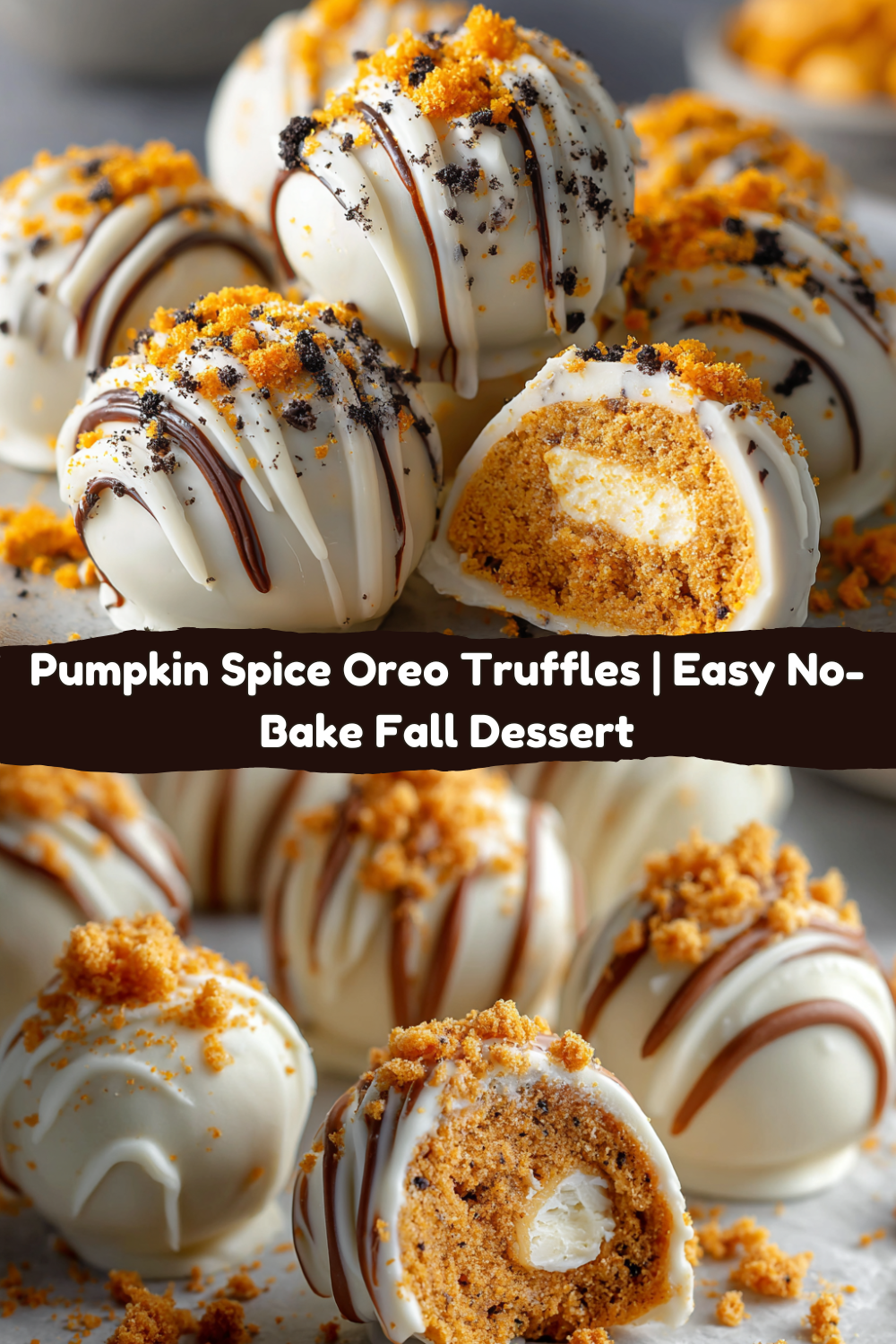 Pumpkin Spice Oreo Truffles