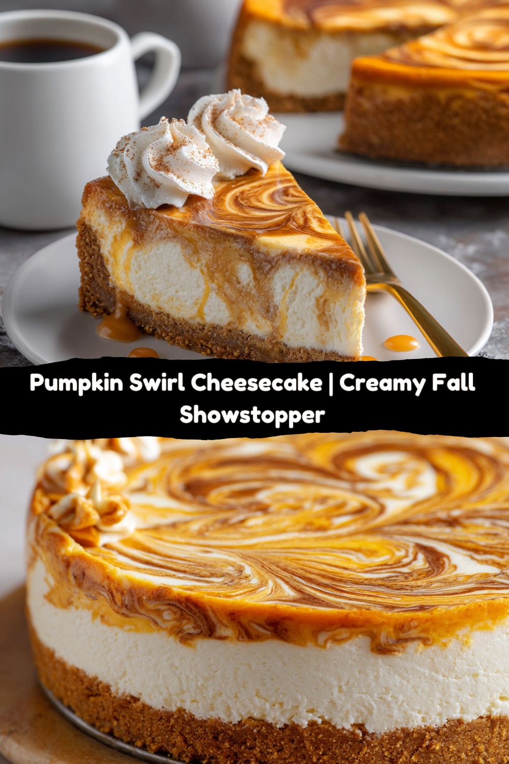 Pumpkin Swirl Cheesecake