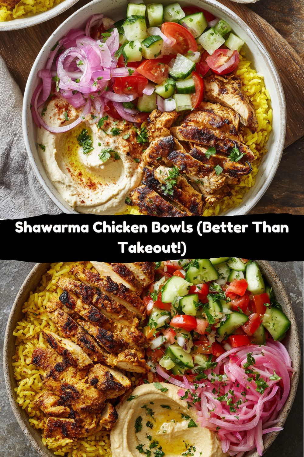 Shawarma Chicken Bowls