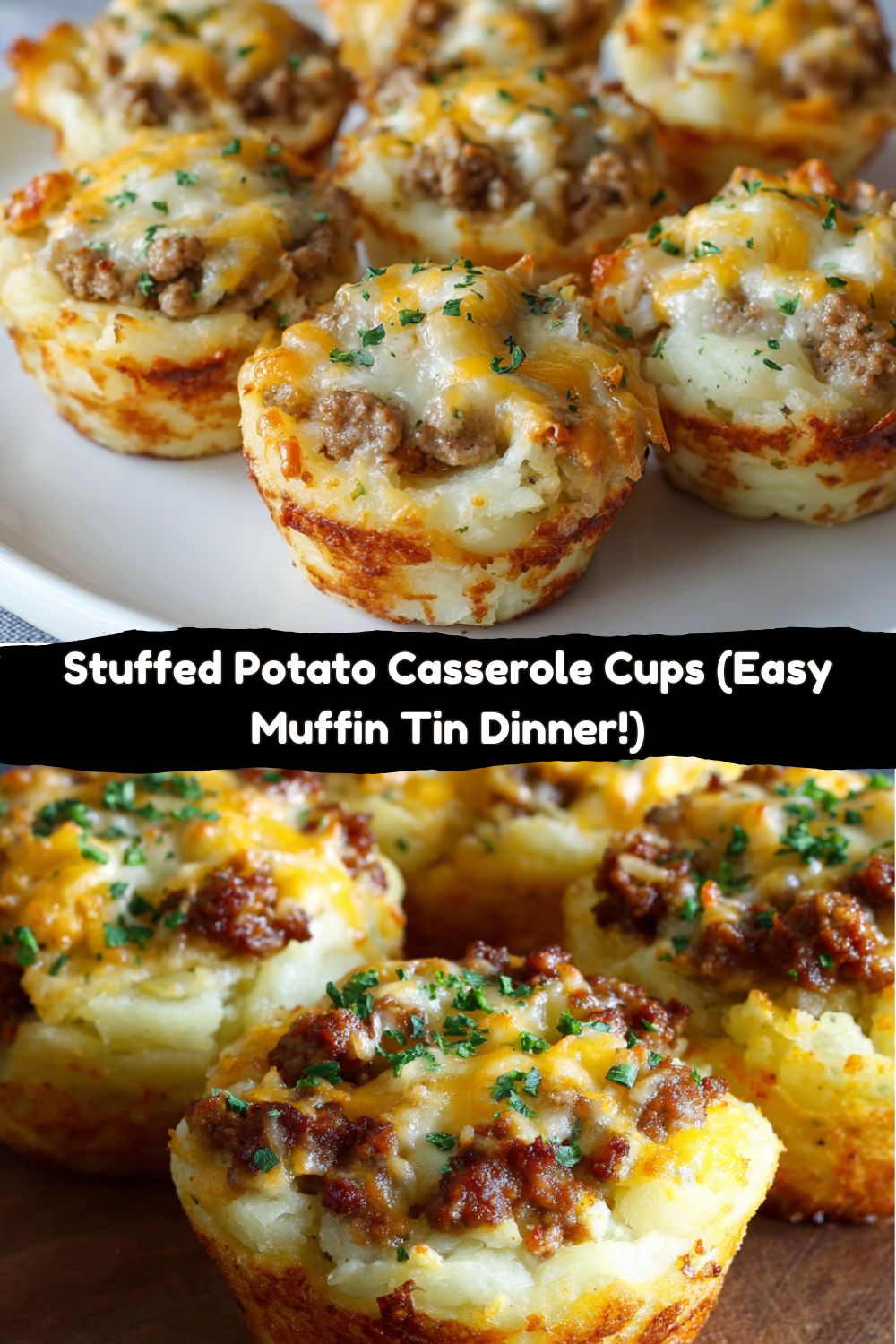 Stuffed Potato Casserole Cups