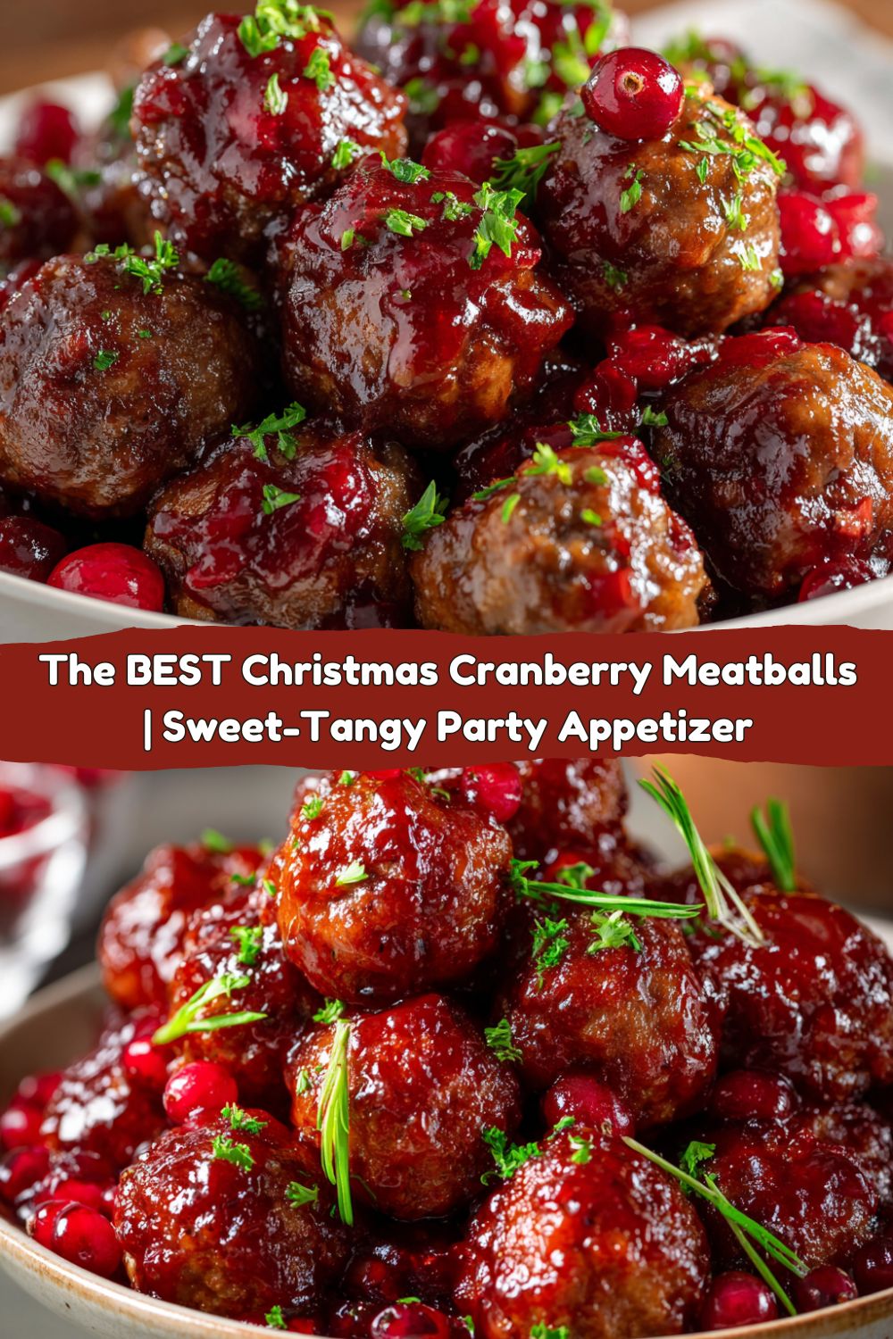 Best Christmas Cranberry Meatballs