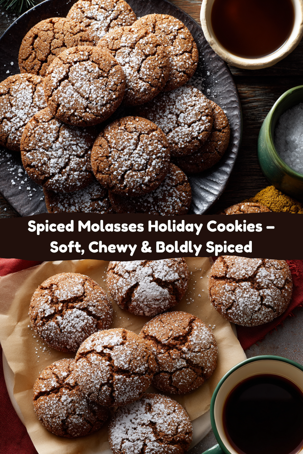 Spiced Molasses Holiday Cookies