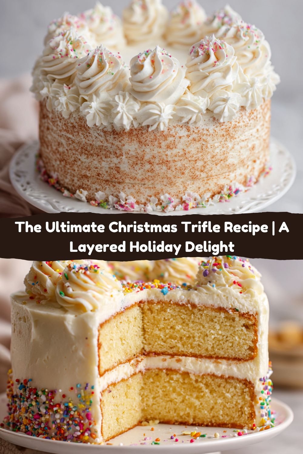 Classic Vanilla Cake with Whipped Vanilla Buttercream