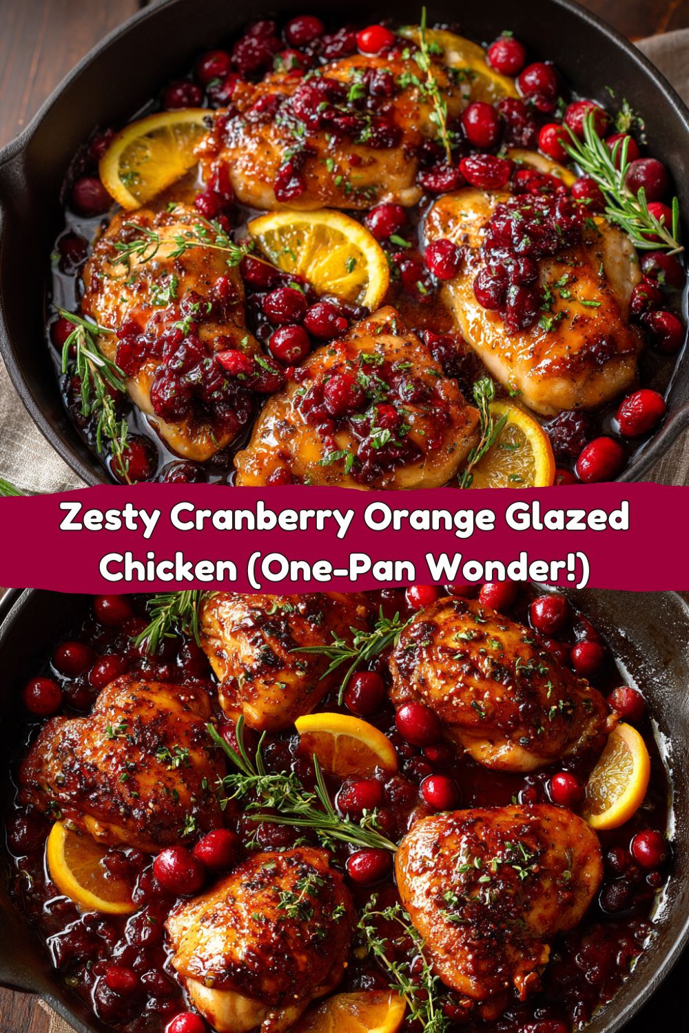 Zesty Cranberry Orange Glazed Chicken
