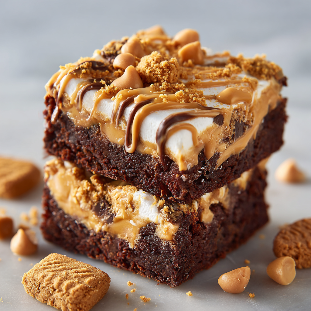 Fluffernutter Brownies (Aldi Mix Glow-Up)