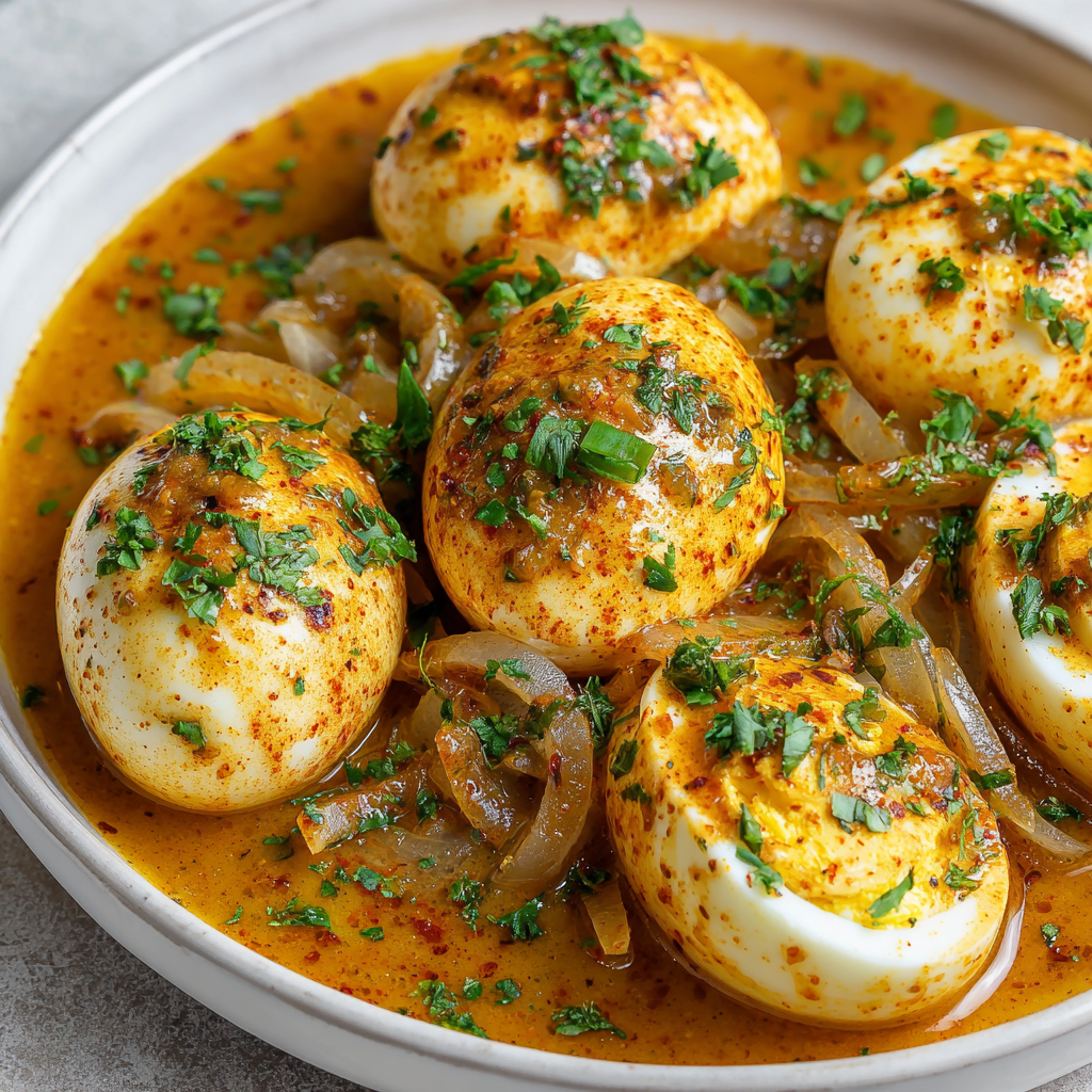 Cajun Boiled Eggs with Spicy Butter Sauce