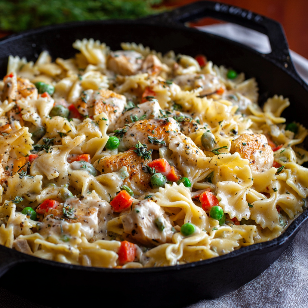 Chicken Pot Pie Pasta